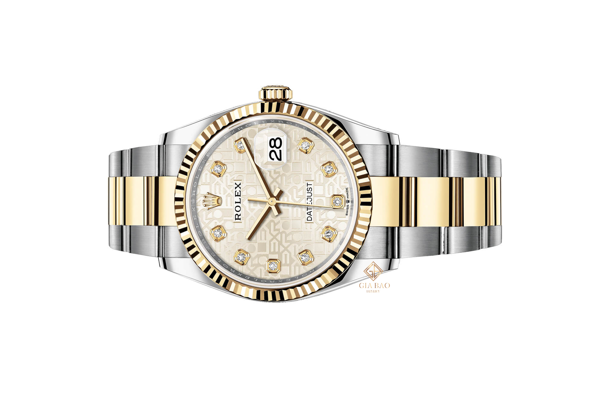 Đồng Hồ Rolex Datejust 36 126233 Mặt Số Vi Tính Bạc Dây Đeo Oyster