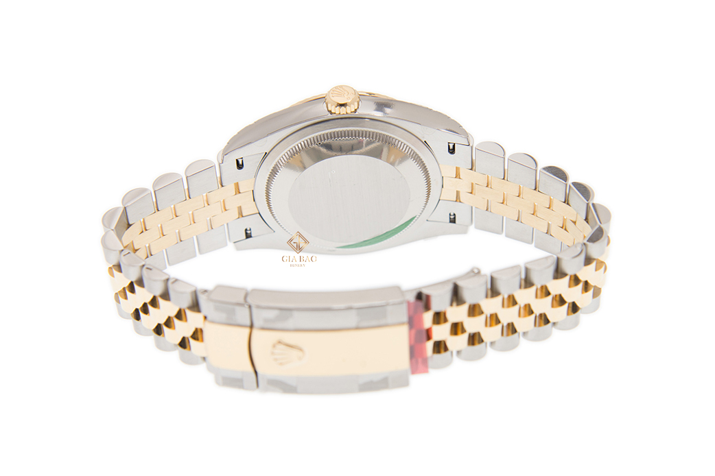 Đồng Hồ Rolex Datejust 36 126233 Mặt Số Xanh Oliu Cọc Số La Mã Nạm Kim Cương