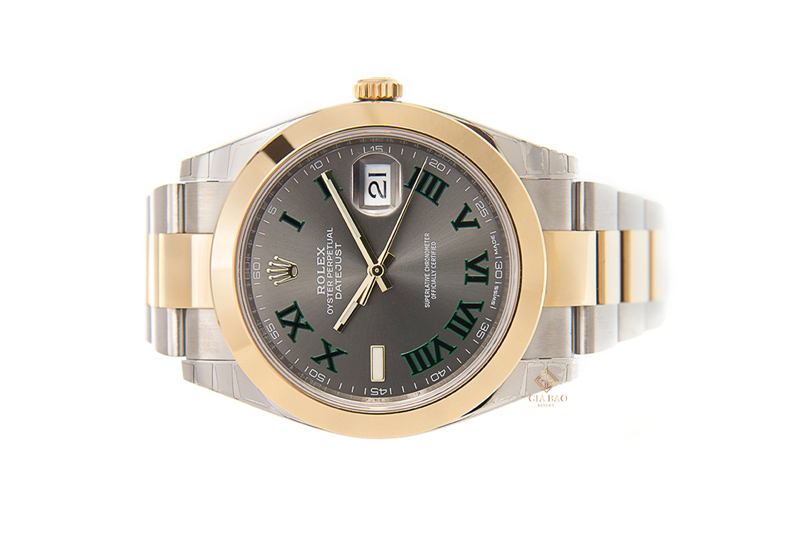 Đồng Hồ Rolex Datejust 41 126303 Mặt Số Wimbledon Dây Đeo Oyster