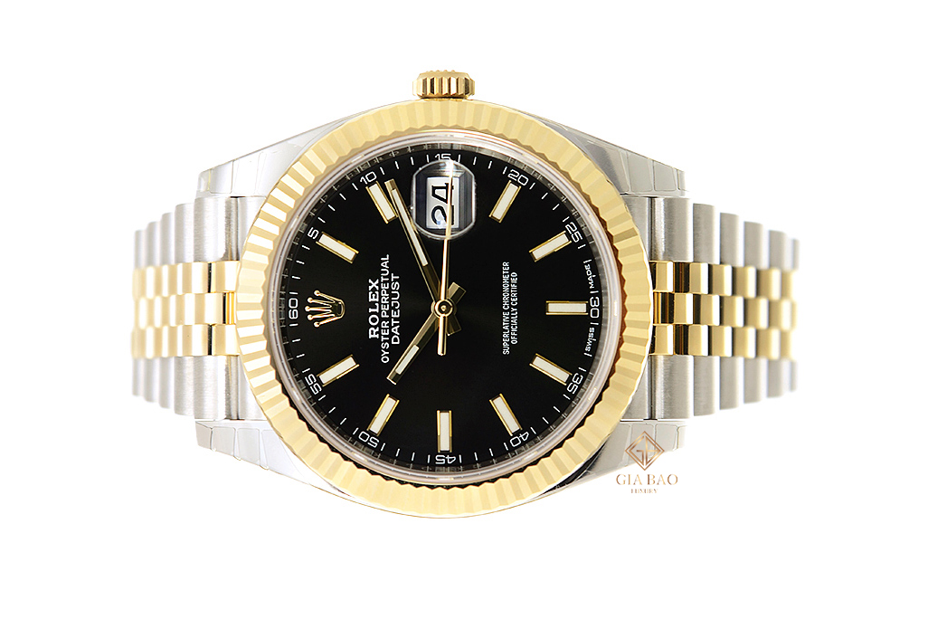 Đồng Hồ Rolex Datejust 41 126333 Mặt Số Đen Cọc Số Dạ Quang