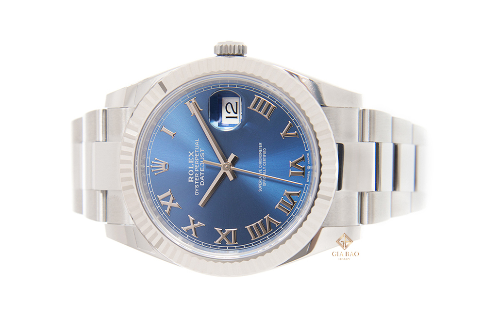 Đồng Hồ Rolex Datejust 41 126334 Mặt Số Xanh Cọc Số La Mã Dây Đeo Oyster