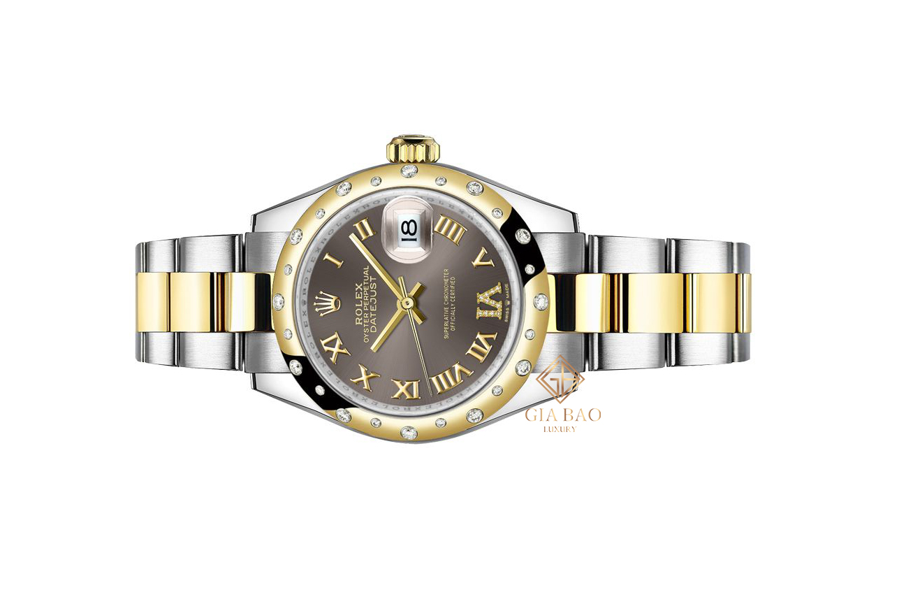 Đồng Hồ Rolex Lady Datejust 31 278343 Mặt Số Xám Cọc Số La Mã Dây Đeo Oyster