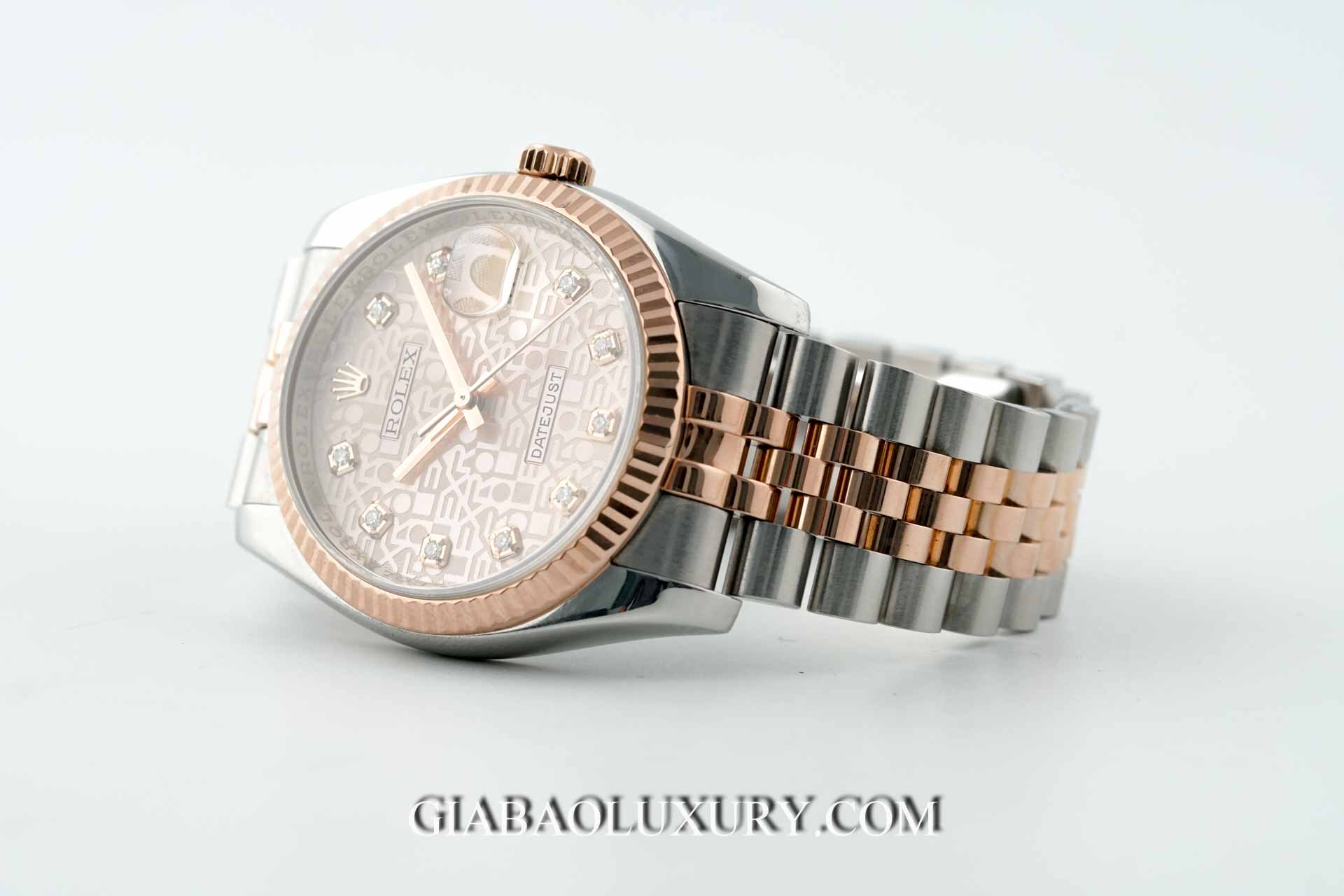 Đồng Hồ Rolex Datejust 36 116231 Mặt Số Vi Tính Hồng