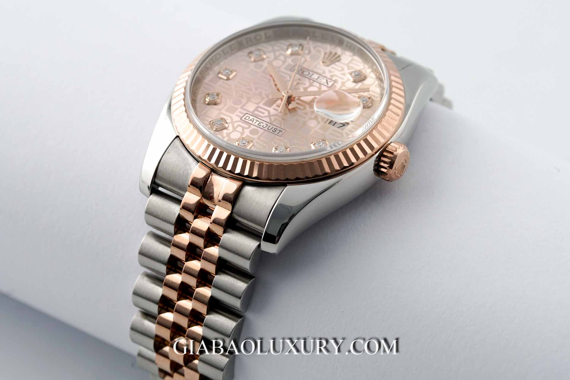 Đồng Hồ Rolex Datejust 36 116231 Mặt Số Vi Tính Hồng