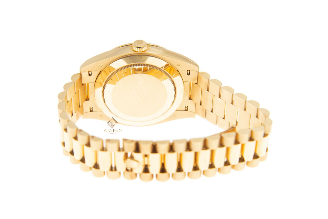 Đồng Hồ Rolex Day-Date 40 228348RBR Mặt Số Đen Nạm Kim Cương