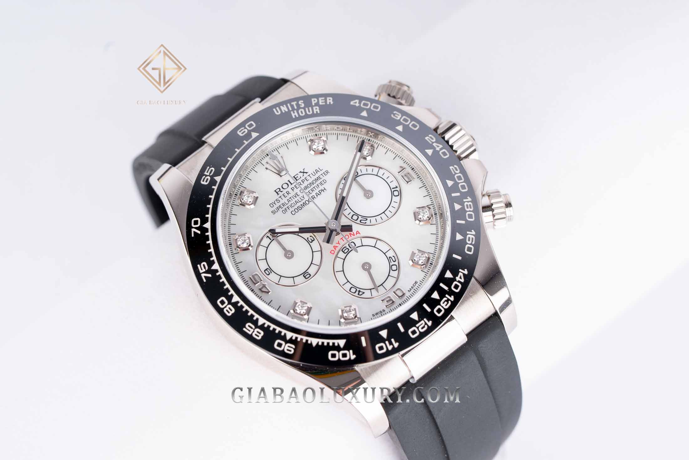 Đồng Hồ Rolex Cosmograph Daytona 116519LN Mặt Số Vỏ Trai Trắng