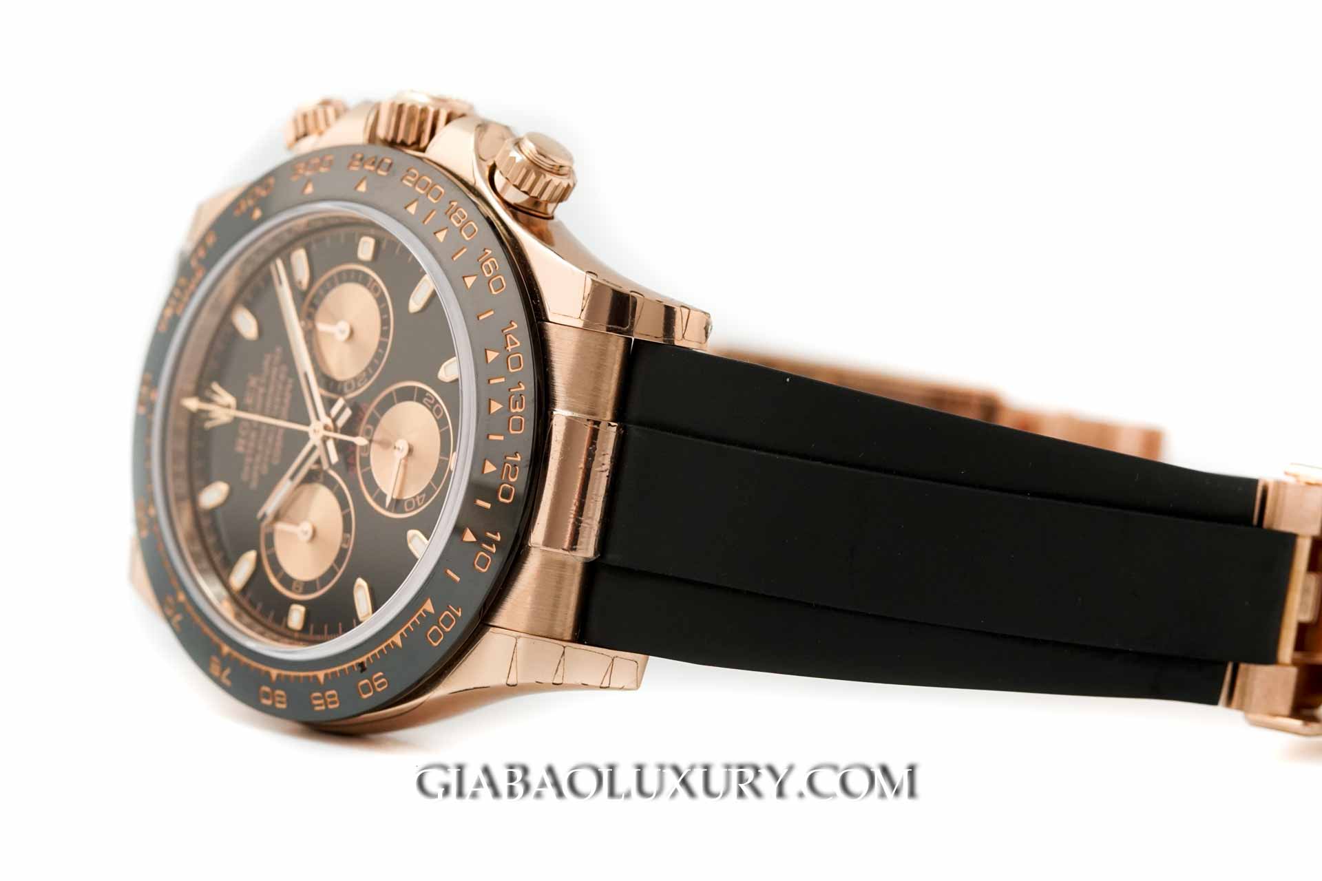Đồng Hồ Rolex Cosmograph Daytona 116515LN Mặt Số Đen Hồng