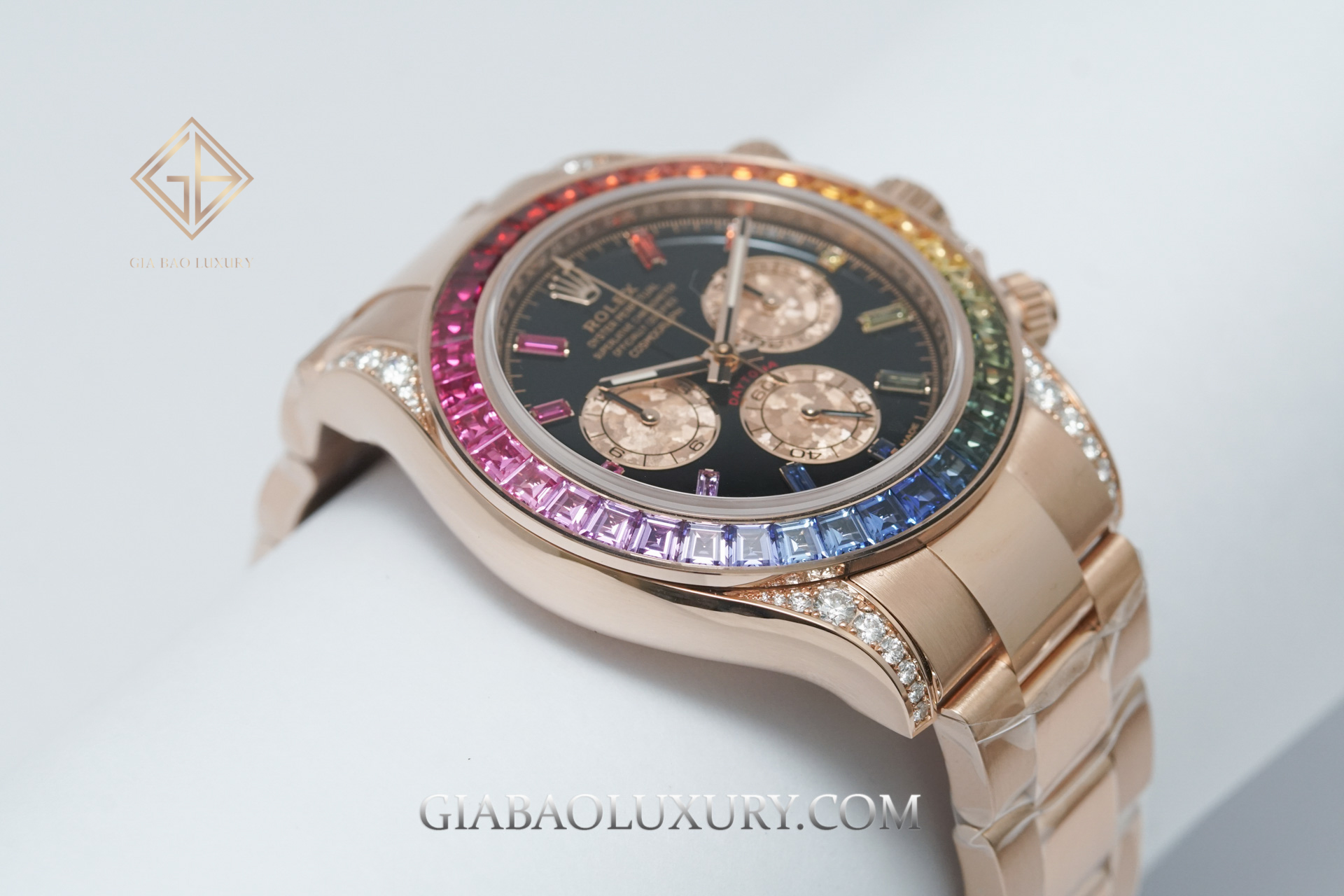 Đồng Hồ Rolex Cosmograph Daytona 116595RBOW Mặt Số Đen