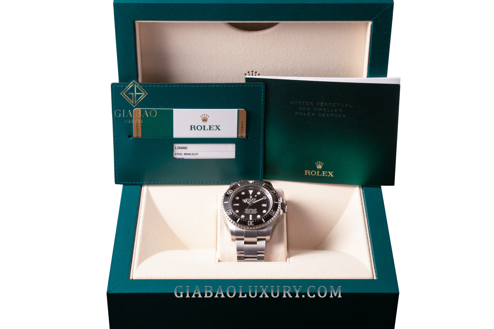 Đồng Hồ Rolex Deepsea 126660 Mặt Số Đen