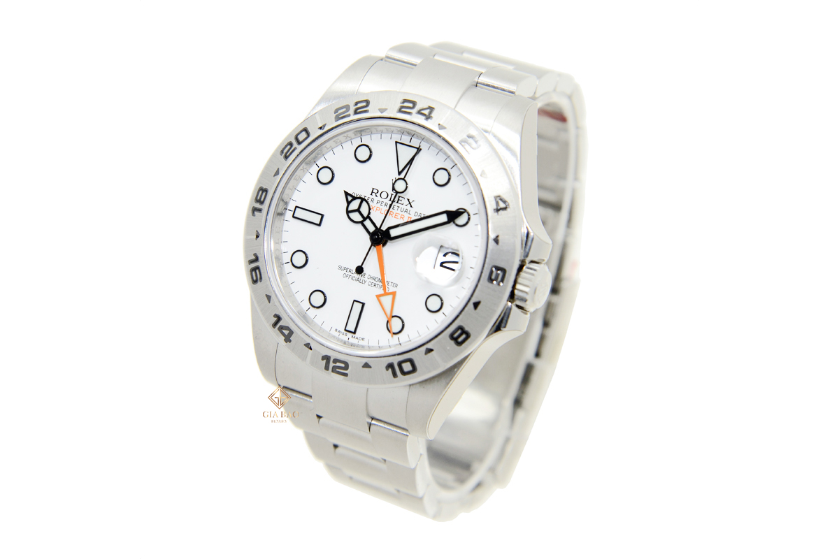 Đồng Hồ Rolex Explorer II 216570 Mặt Số Trắng