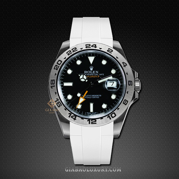 Dây Rubber B Classic Series cho Rolex Explorer II 216570