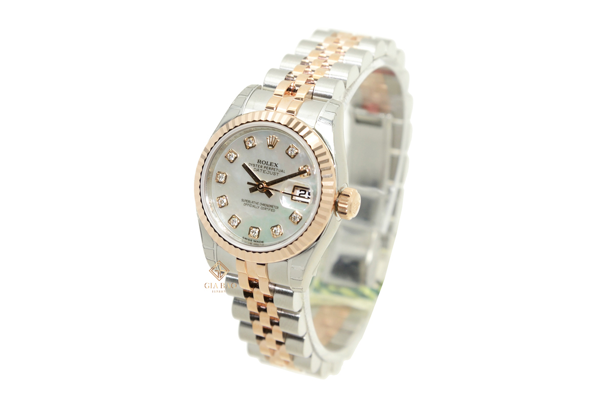 Đồng Hồ Rolex Lady-Datejust 179171 Mặt Số Vỏ Trai