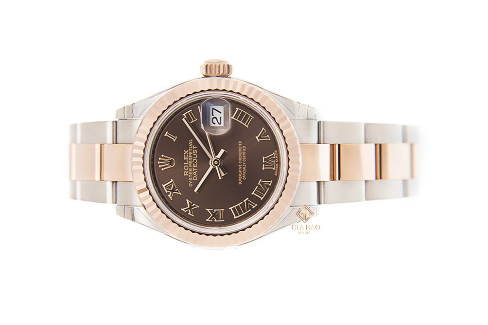 Đồng Hồ Rolex Lady-Datejust 279171 Mặt Số Chocolate Cọc Số La Mã Dây Đeo Oyster