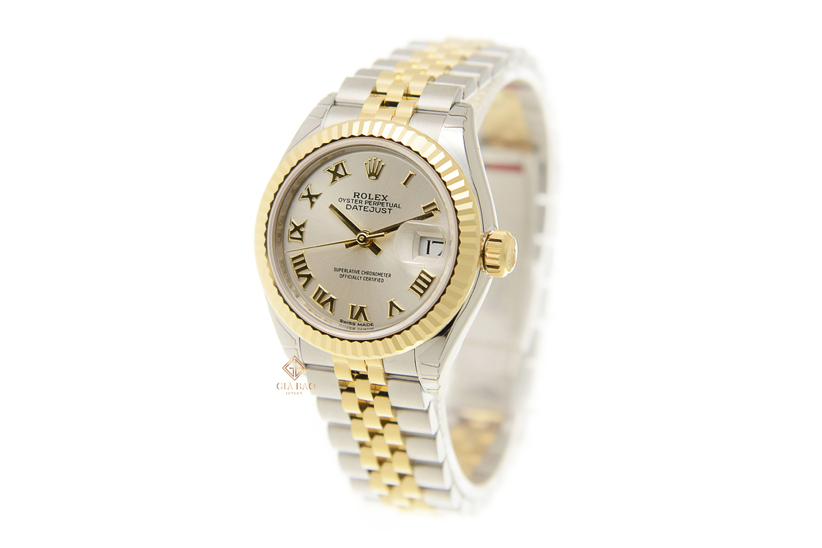 Đồng Hồ Rolex Lady-Datejust 279173 Mặt Số Bạc Cọc Số La Mã