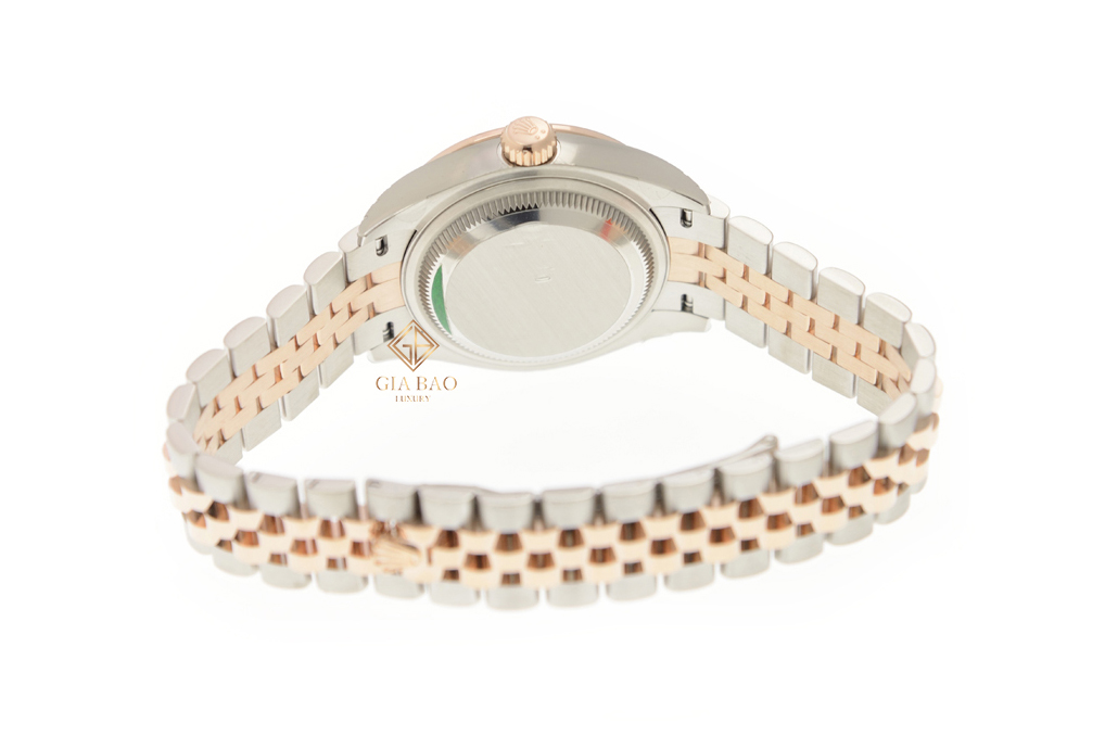 Đồng Hồ Rolex Lady-Datejust 279381RBR Mặt Xanh Oliu Cọc Số Kim Cương