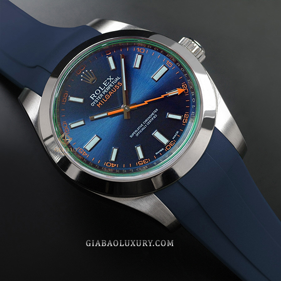 Dây Rubber B Classic Series cho Rolex Milgauss 40mm
