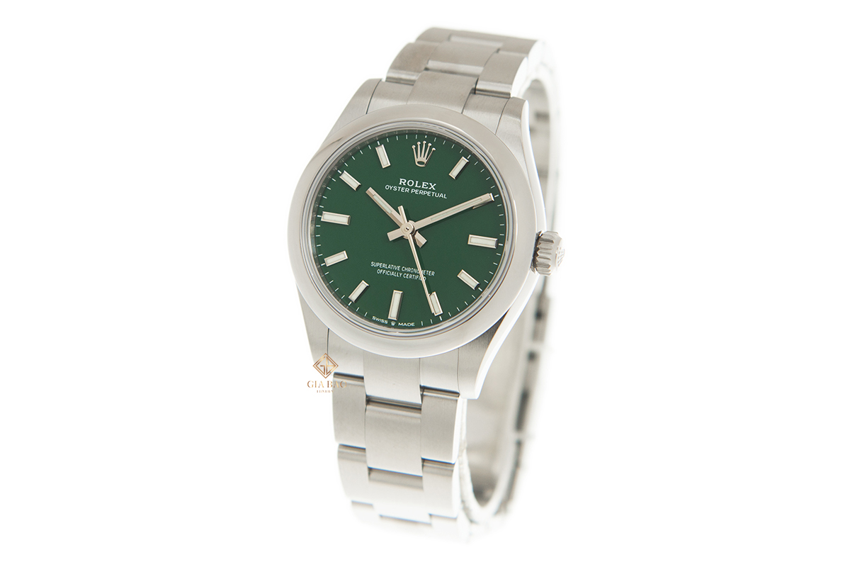 Đồng Hồ Rolex Oyster Perpetual 31 277200 Mặt Số Xanh Cọc Dạ Quang