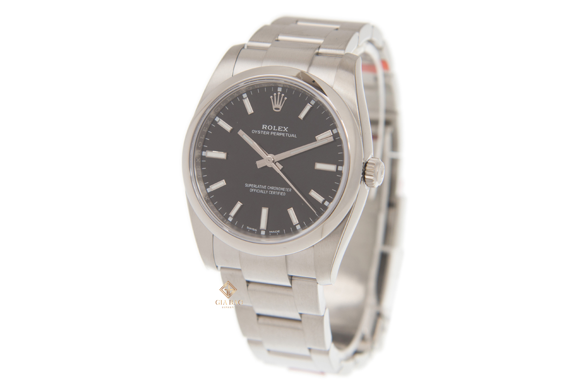 Đồng Hồ Rolex Oyster Perpetual 34 114200 Mặt Số Đen