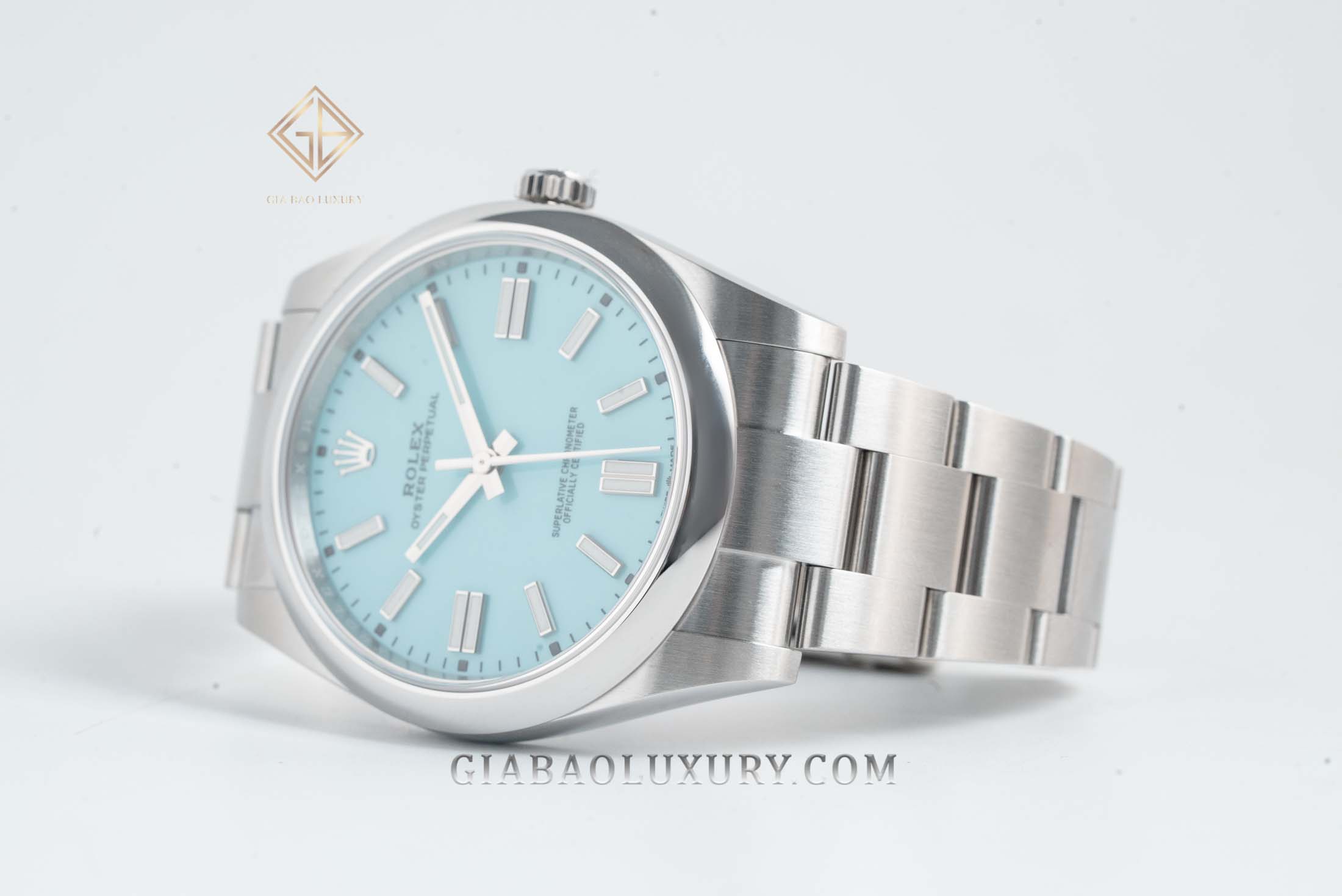 Đồng Hồ Rolex Oyster Perpetual 41 124300 Mặt Số Ice Blue