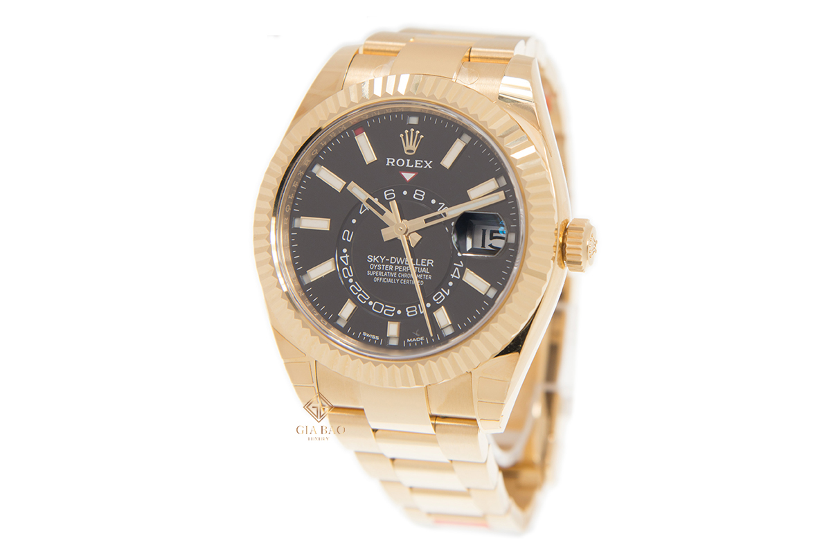 Đồng Hồ Rolex Sky Dweller 326938 Mặt Số Đen