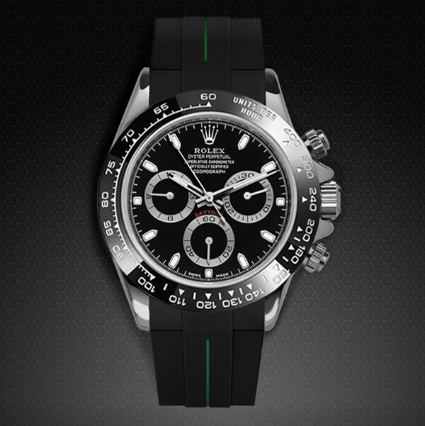 Dây Rubber B Classic Series VulChromatic® cho Rolex Daytona phiên bản dây kim loại Oyster