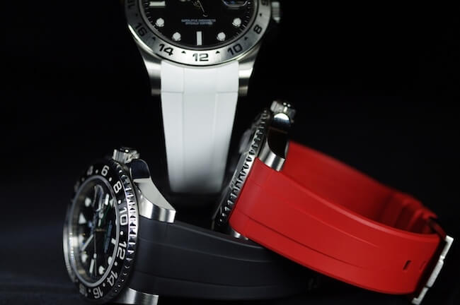 Dây Rubber B Tang Buckle Series cho Rolex GMT Master II Ceramic