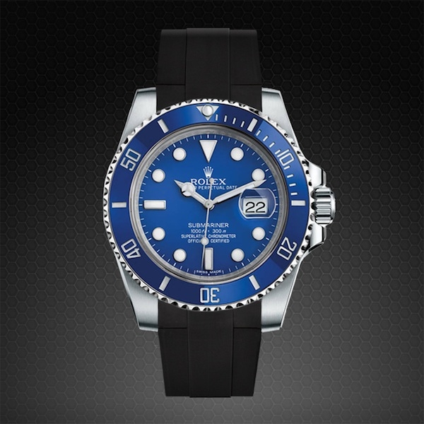 Dây Rubber B Glidelock Edition cho Rolex Submariner Ceramic