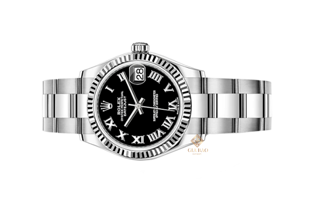 Đồng Hồ Rolex Datejust 278274 Mặt Số Đen Cọc Số La Mã Dây Đeo Oyster