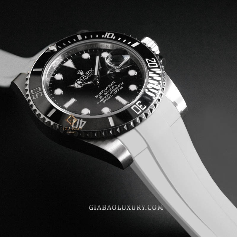 Dây Rubber B Tang Buckle Series cho Rolex Submariner Ceramic 126610, 124060, 126613, 126619