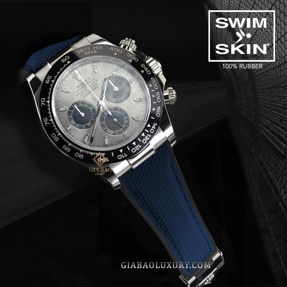 Dây Rubber B SwimSkin® Vải cho Rolex Daytona phiên bản dây cao su Oysterflex