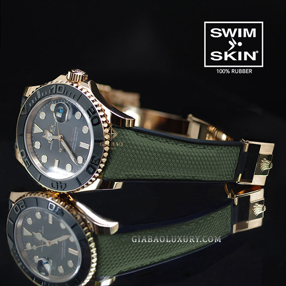 Dây Rubber B SwimSkin® Ballistic cho Rolex Yachtmaster 40mm dây Oysterflex