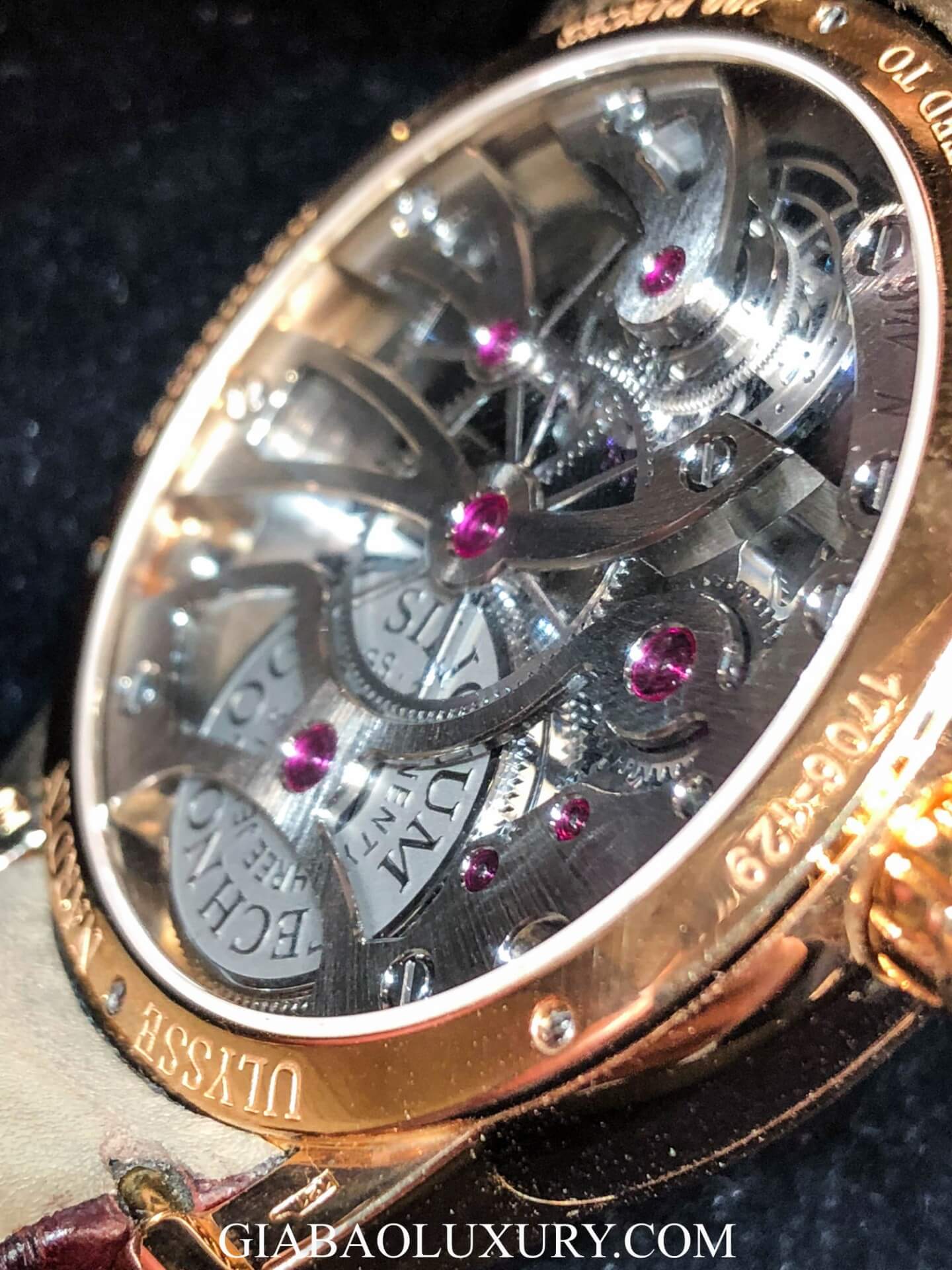 Đồng Hồ Ulysse Nardin Skeleton Tourbillon Manufacture 1706-129