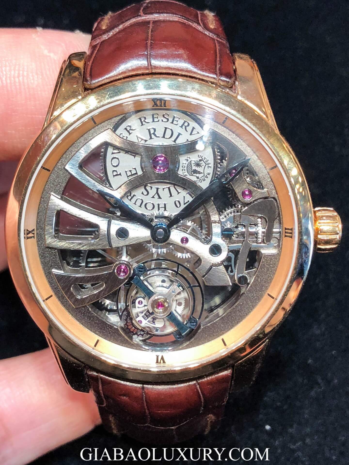Đồng Hồ Ulysse Nardin Skeleton Tourbillon Manufacture 1706-129