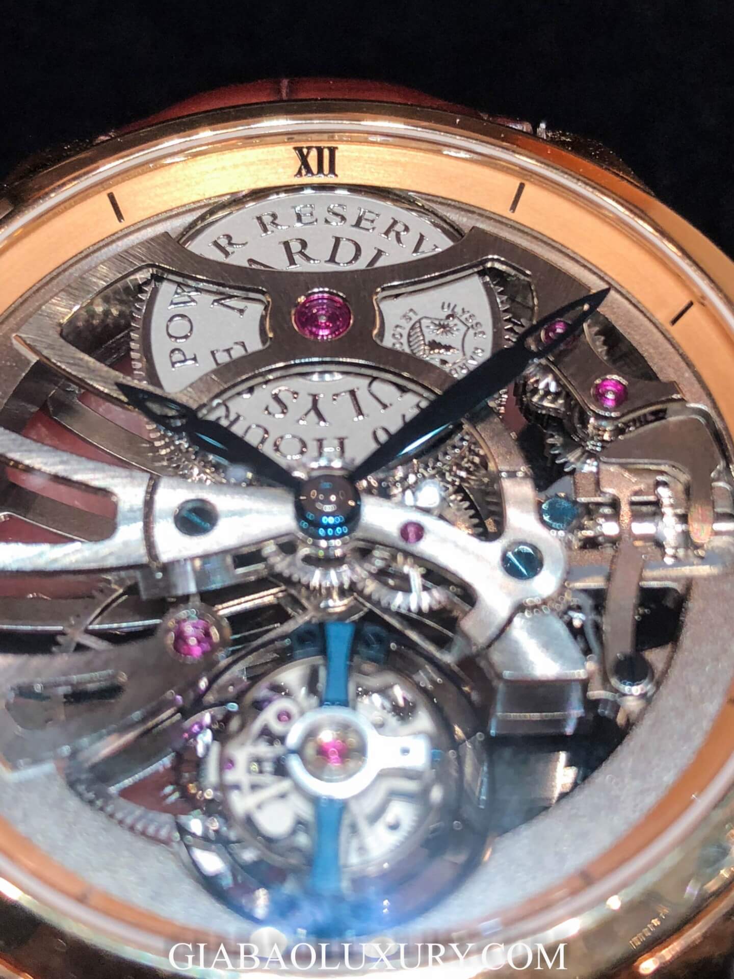 Đồng Hồ Ulysse Nardin Skeleton Tourbillon Manufacture 1706-129