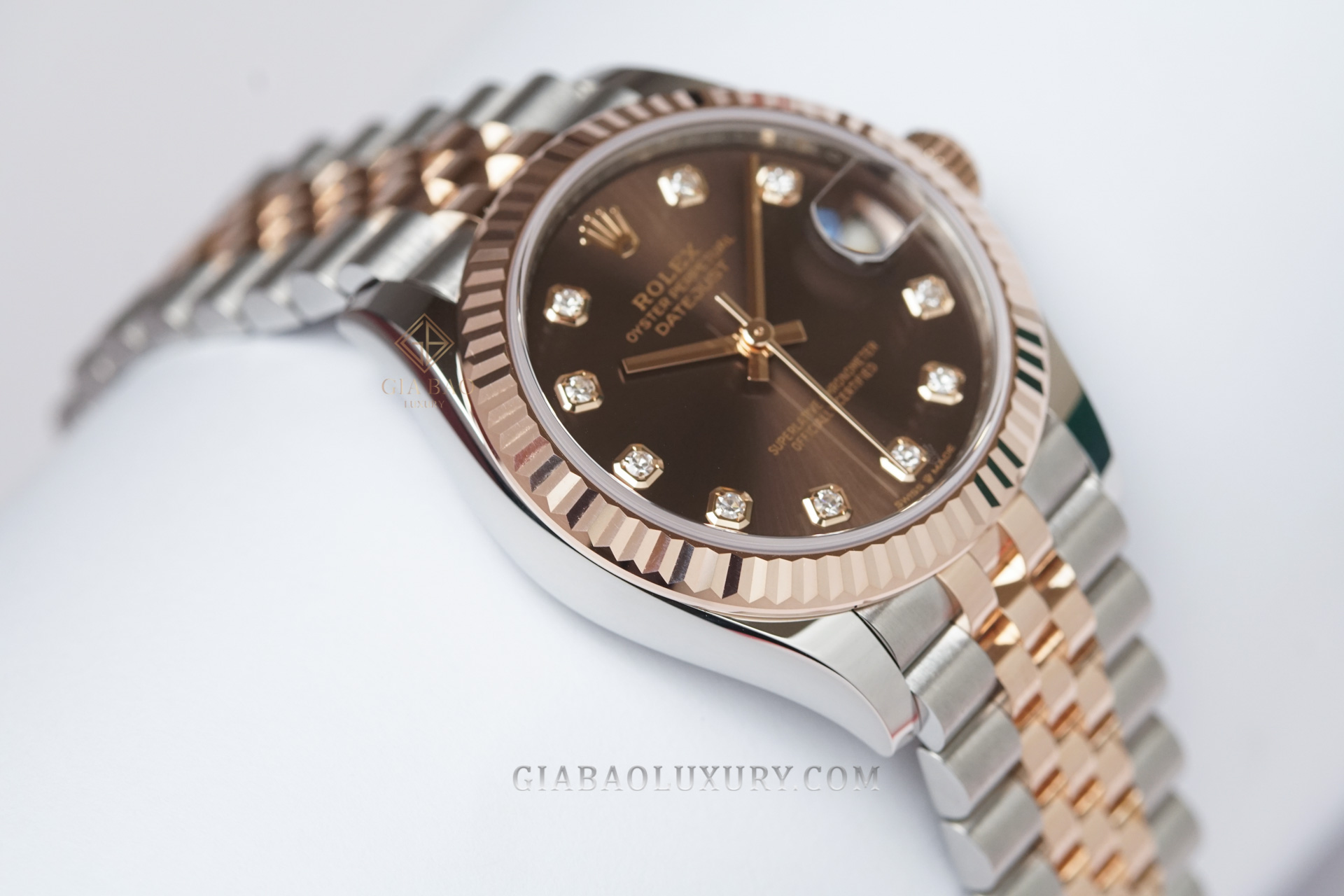 Đồng Hồ Rolex Datejust 31 278271 Mặt Số Chocolate Cọc Số Nạm Kim Cương (Used)