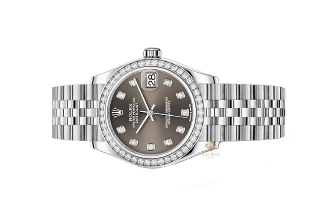 Đồng Hồ Rolex Datejust 31 278384RBR Mặt Số Xám Cọc Số Kim Cương