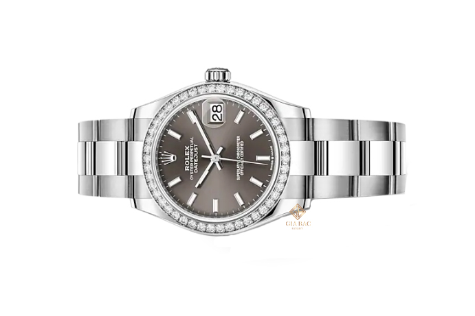 Đồng Hồ Rolex Datejust 31 278384RBR Mặt Số Xám Cọc Dạ Quang Dây Đeo Oyster