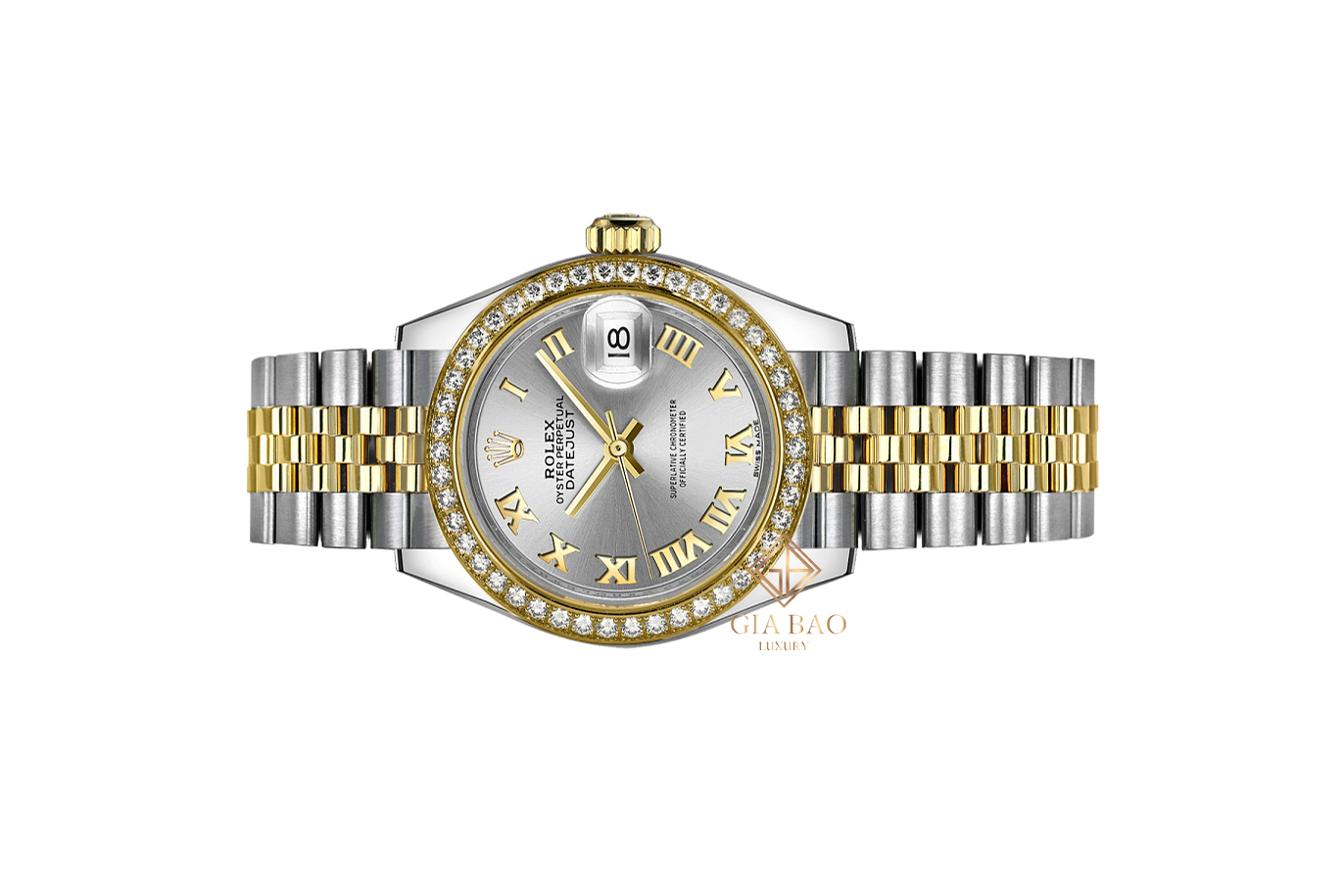 Đồng Hồ Rolex Lady-Datejust 28 279383RBR Mặt Số Bạc Cọc Số La Mã