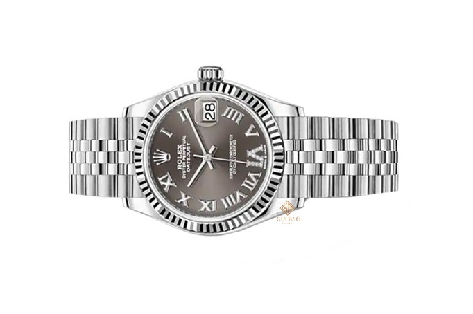 Đồng Hồ Rolex Datejust 278274 Mặt Số Xám Cọc Số La Mã Đính Kim Cương