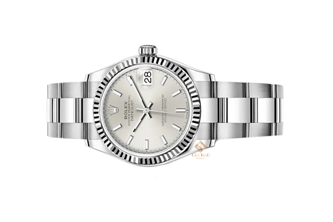 Đồng Hồ Rolex Datejust 278274 Mặt Số Bạc Cọc Số Dạ Quang Dây Đeo Oyster