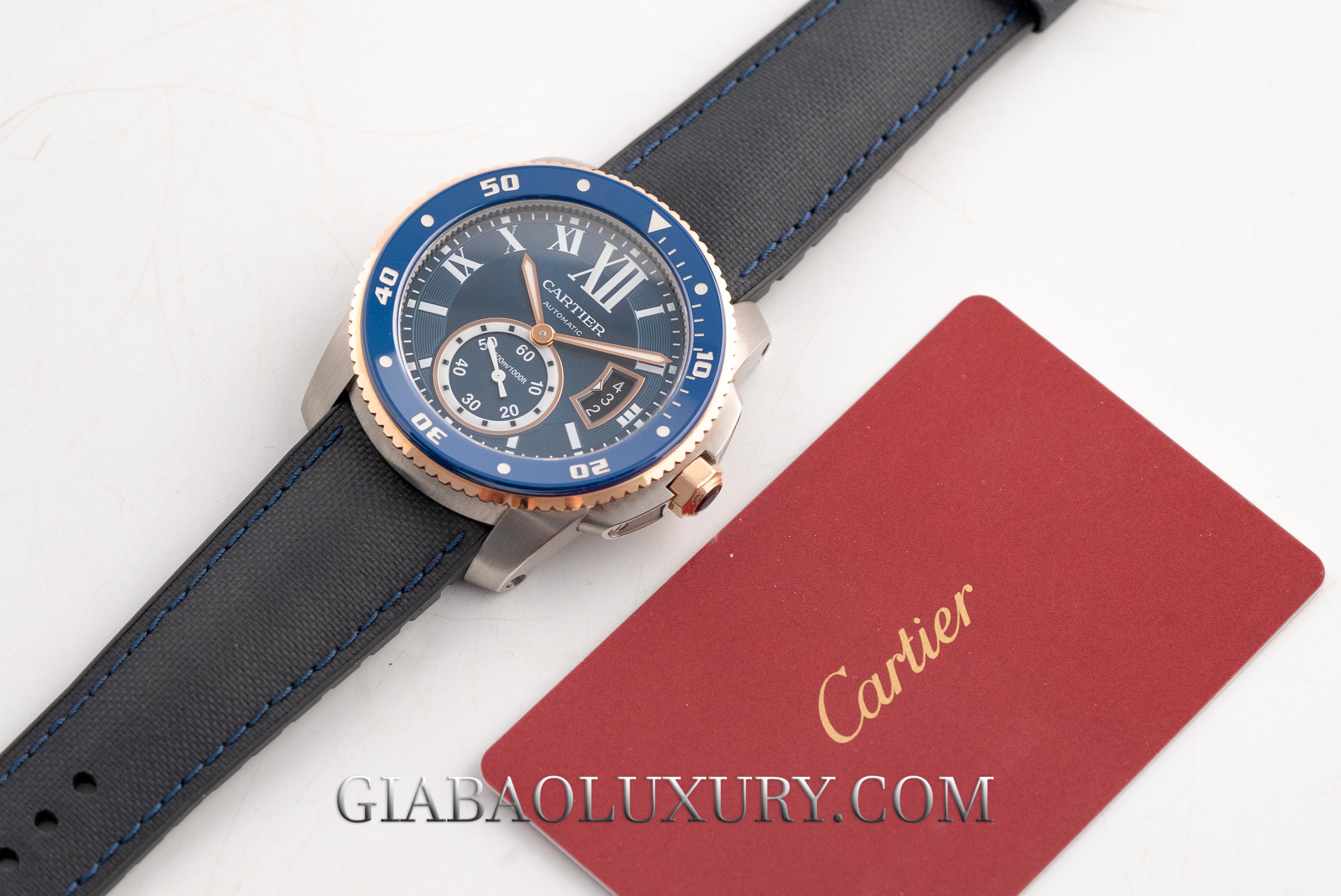 cartier diver blue