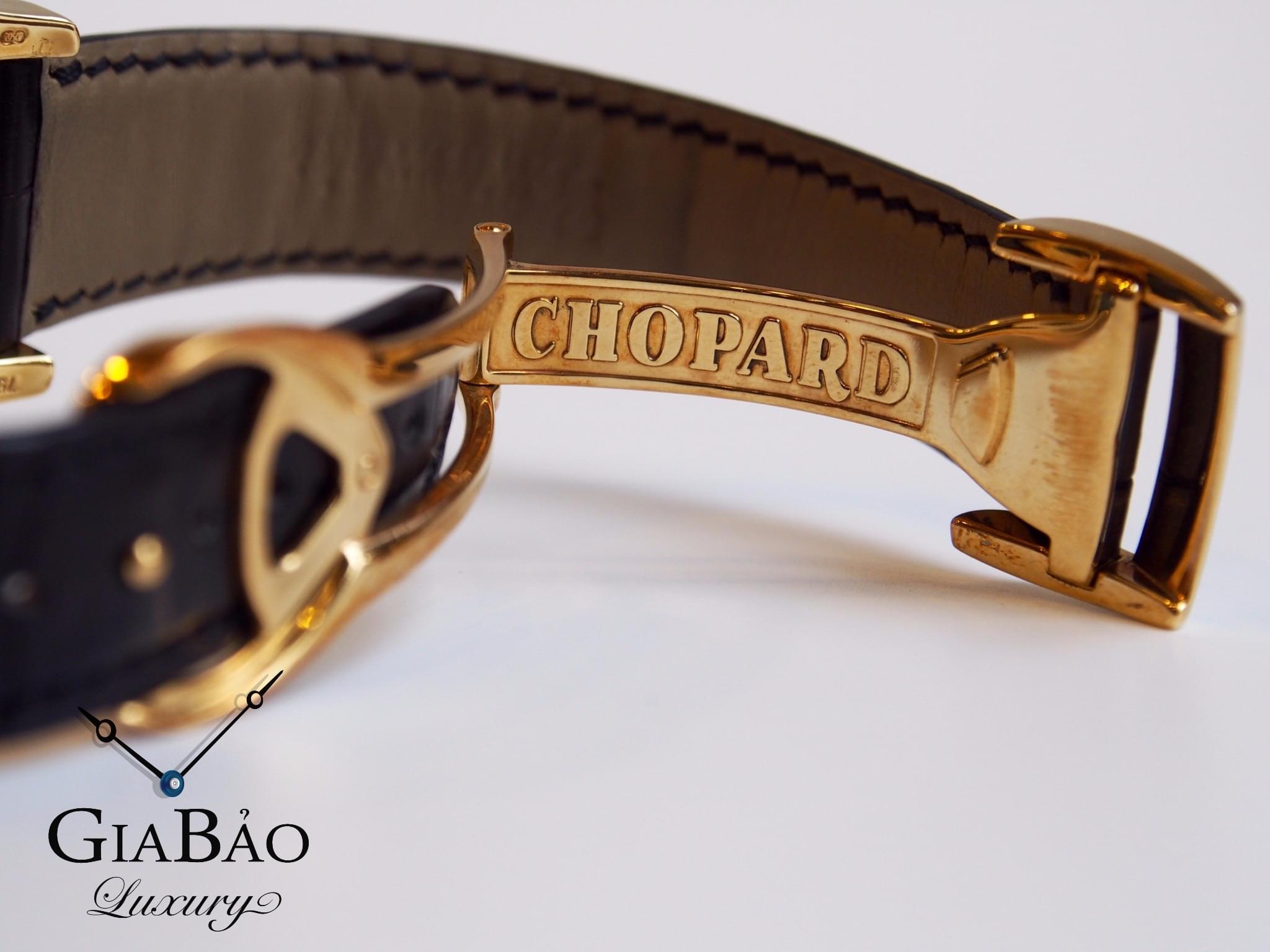 Đồng Hồ Chopard L.U.C Regulator Sliver And Black Dial Black Leather