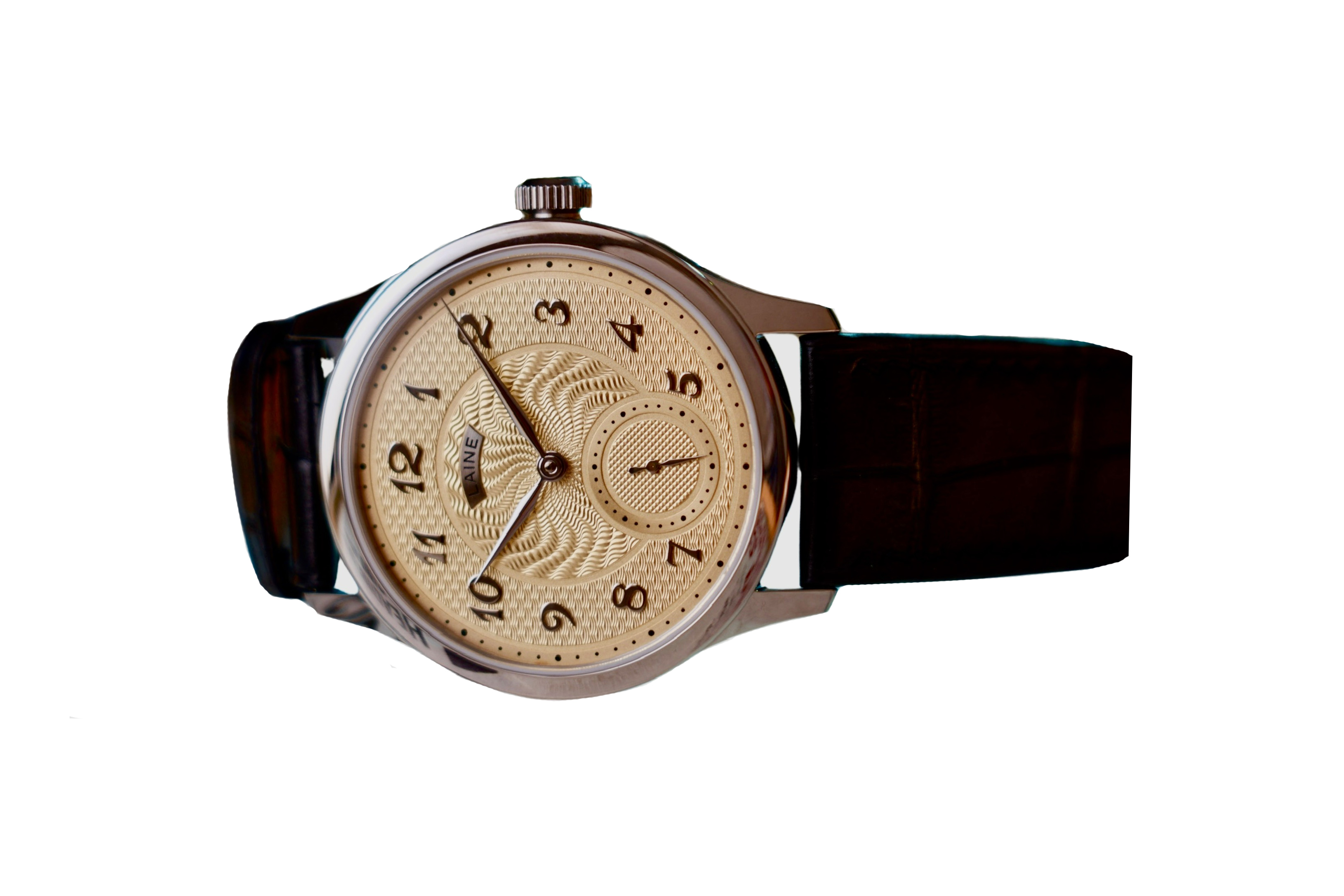 Đồng Hồ Laine V38 Triple Guilloche Mặt Số Champagne
