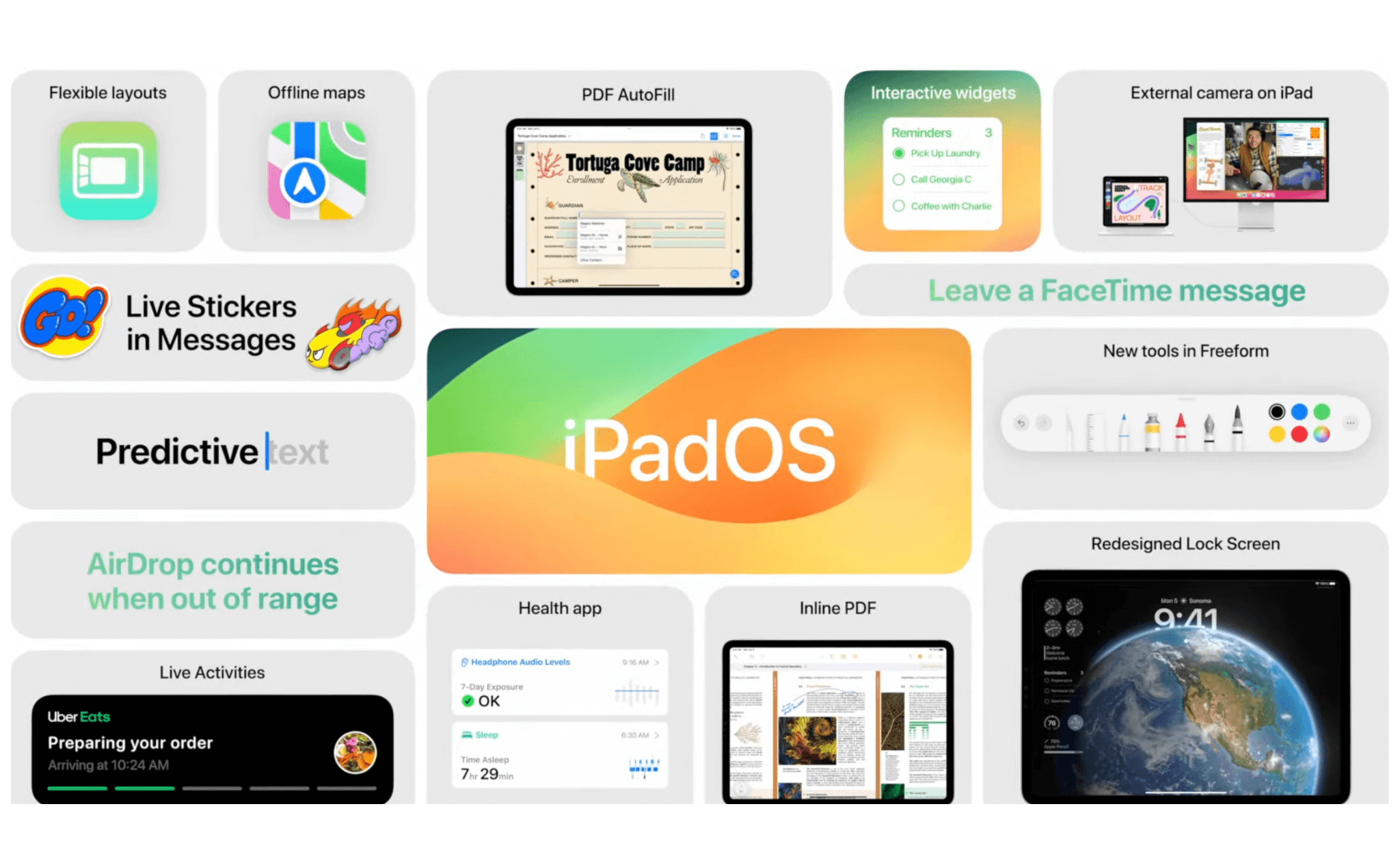 iPadOS 17 chính thức: Tương tác trực tiếp với widget, tuỳ biến màn hình khoá,…
