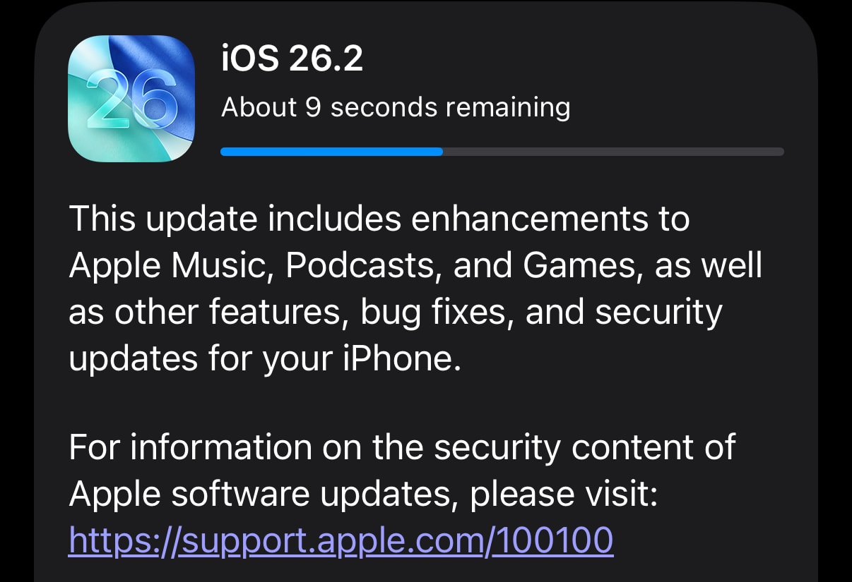 Apple phát hành iOS 26.2 với cơ chế AirDrop mới và cải thiện hiệu năng Liquid Glass