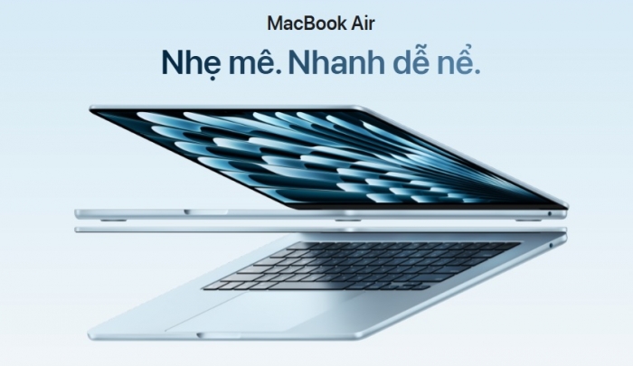 Apple ra mắt MacBook Air M4: chip M4, RAM tối đa 32GB, màu mới Sky Blue