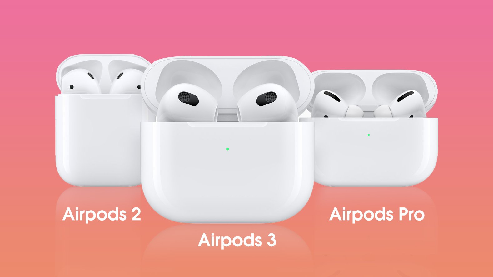 SO SÁNH AIRPODS 3 VỚI AIRPODS PRO VÀ AIRPODS 2, NÊN MUA LOẠI NÀO ?