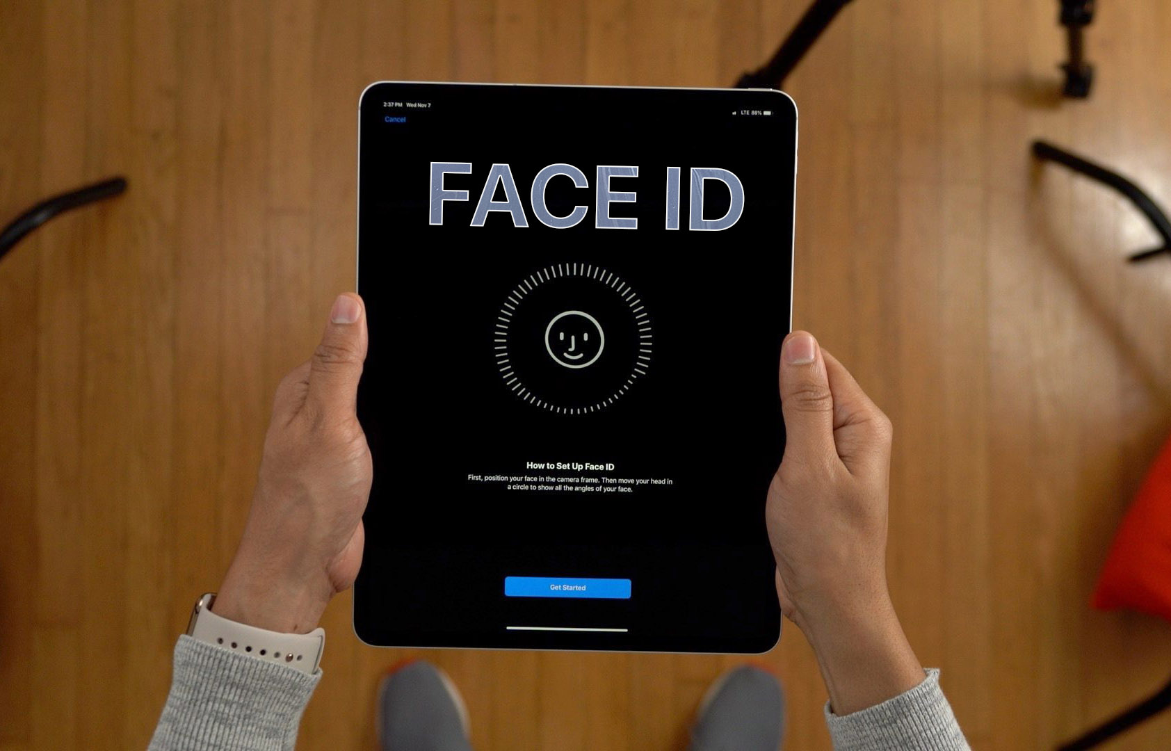 Cách thiết lập Face ID trên iPad Pro 2018