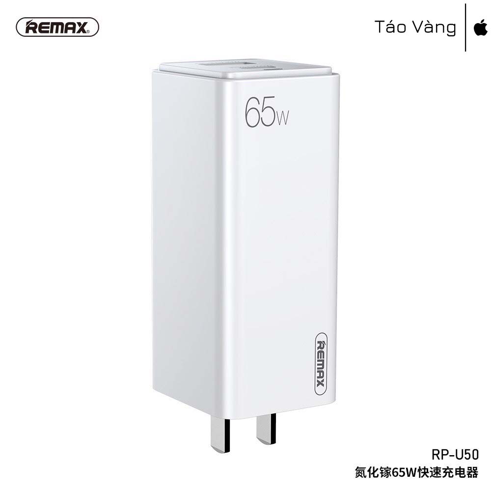 Củ sạc nhanh 2 cổng 65W Remax RP-U50