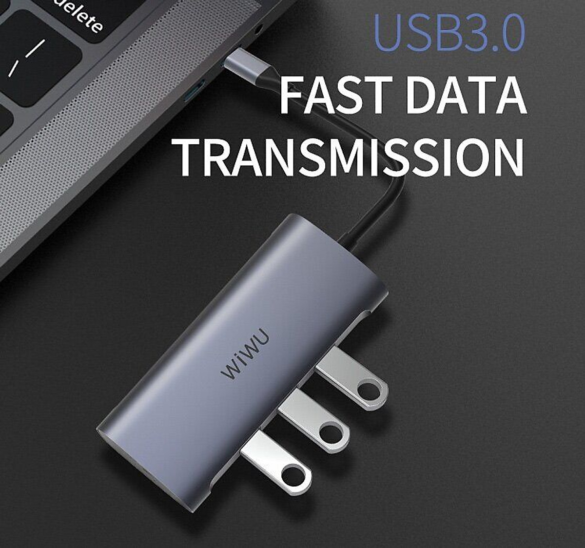 Cổng Chuyển WIWU ALPHA 7 IN1 TYPE C Hub A731HP